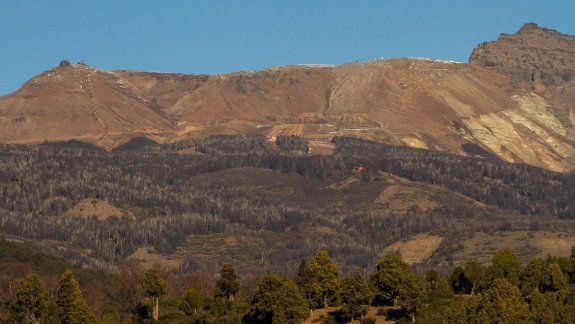 Cerro Chapelco sin nieve al 3 de julio de 2016.