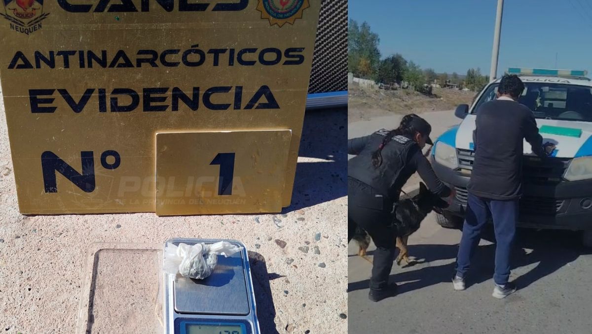 Llevaba marihuana y cayó en un operativo de Antinarcóticos: cuánto le encontraron