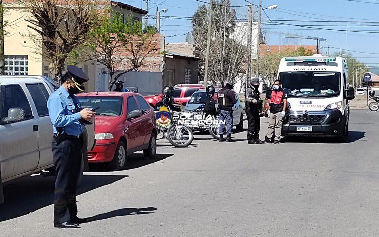 Chocó en un auto robado tras un raid delictivo en el Oeste neuquino