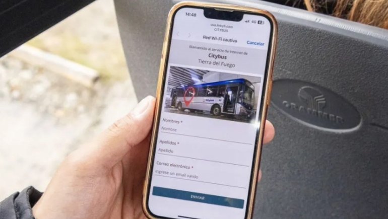 La red wifi de la empresa de colectivos de Rio Grande