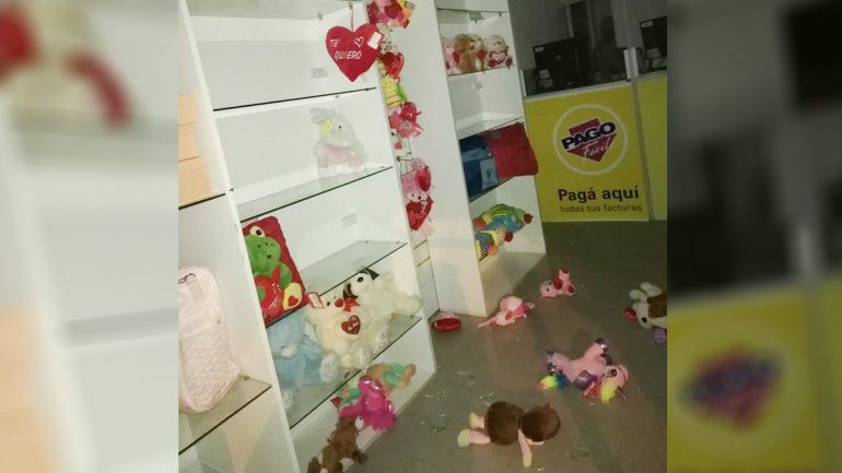 Por las cámaras, recuperaron los peluches robados en un local en Centenario