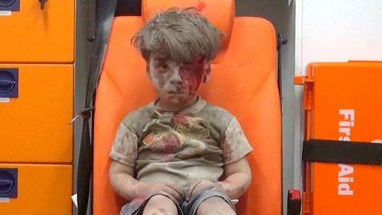 El niño de la foto es Omran