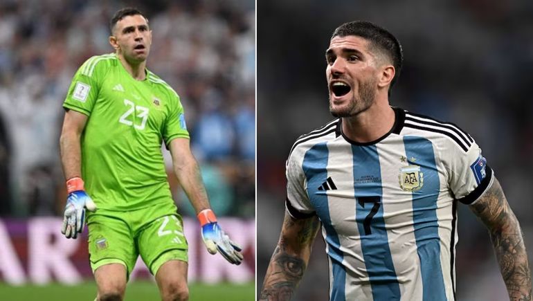 Rodrigo de Paul contó intimidades de la reacción del Dibu en la previa a batir el récord.