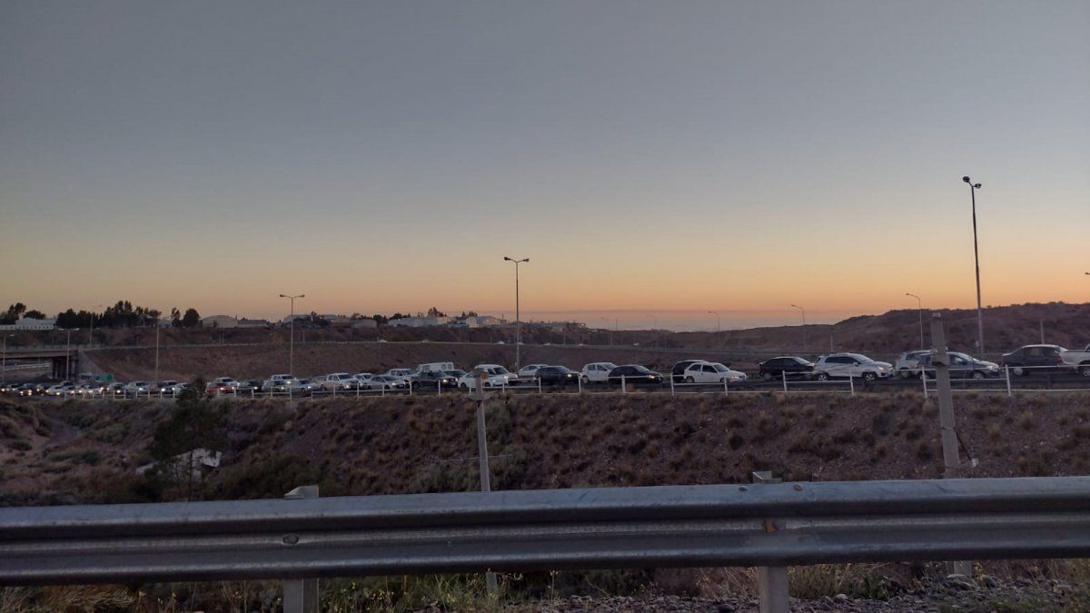 Un choque generó caos de tránsito en la Ruta 7
