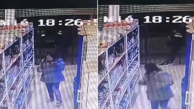 Las cámaras de seguridad del supermercado registraron el asesinato. Las cámaras de seguridad del supermercado registraron el asesinato.