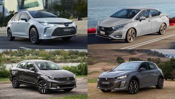 Toyota Corolla, Nissan Versa, Fiat Cronos y Peugeot 208 Toyota Corolla, Nissan Versa, Fiat Cronos y Peugeot 208