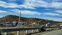 ruta 7: espectacular vuelco a la altura del empalme con la autovia norte