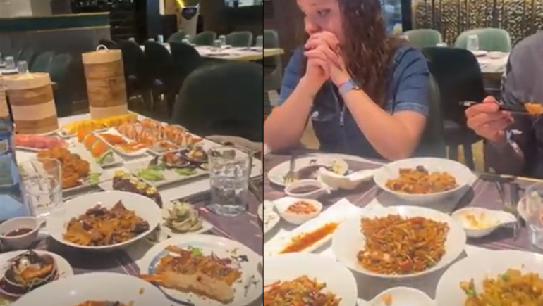 Abusaron con la cantidad de comida en un tenedor libre y recibieron una fuerte multa