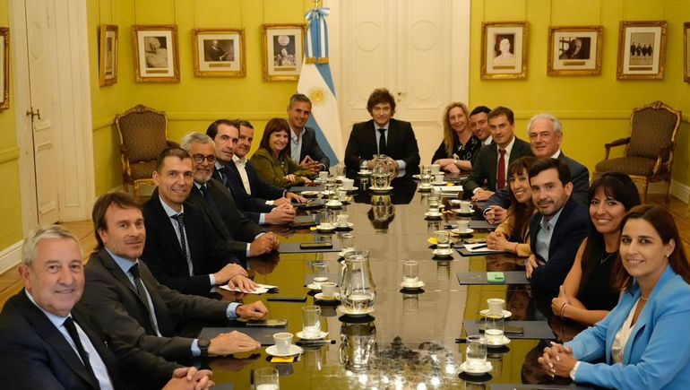 Pablo Cervi estuvo en una reunión de trabajo con Javier Milei