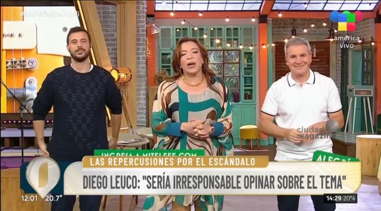 El descargo de Lizy Tagliani en La Peña de Morfi, programa que conduce junto a Diego Leuco. El descargo de Lizy Tagliani en La Peña de Morfi, programa que conduce junto a Diego Leuco.