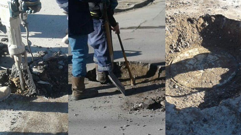 El EPAS acusó a la Muni de pavimentar bocas de la red cloacal