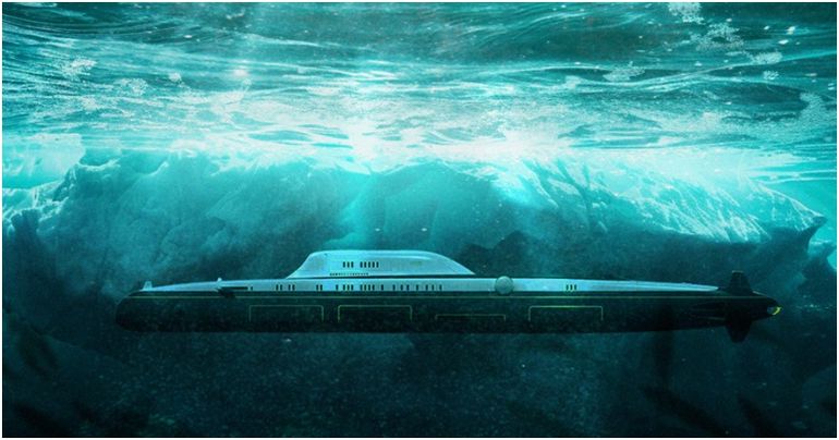 El Migaloo se puede sumergir a 250 metros en el océano. El Migaloo se puede sumergir a 250 metros en el océano.