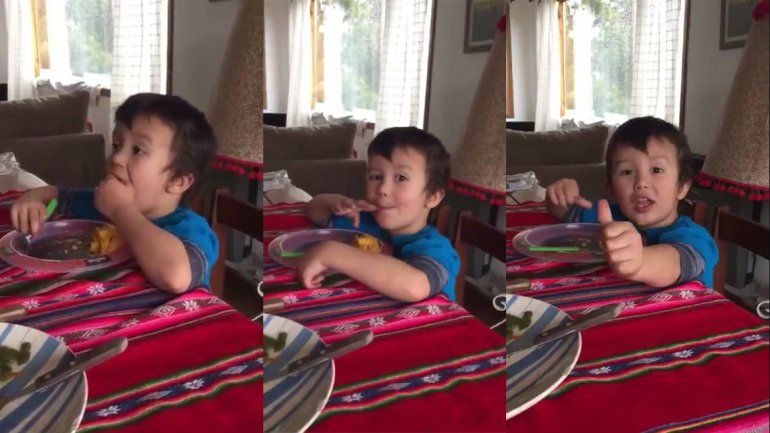 La desopilante versión del Himno de un nene que se volvió viral