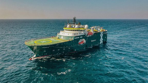 El buque Pxgeo 2 es el encargado de realizar la exploración offshore en los bloques CAN 107 y CAN 109. &nbsp; &nbsp; &nbsp;&nbsp; &nbsp;&nbsp;  &nbsp; &nbsp; &nbsp;&nbsp; .