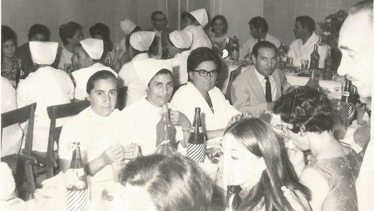 Benito con compañeros /as hospital.