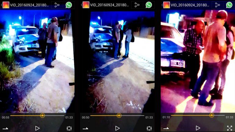 La secuencia de imágenes muestra a Muñoz fumando