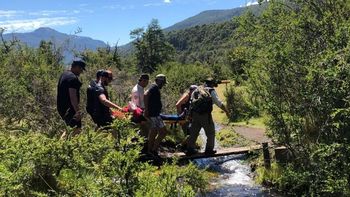 otro accidente en parque nacional lanin: una mujer fue rescatada