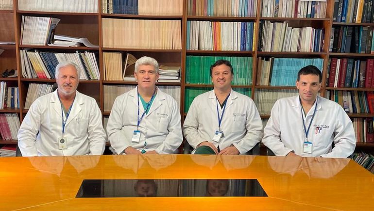 Equipo de ortopedia oncológico del hospital italiano: Dr Miguel Ayerza- Dr Luis Aponte-Tinao - Dr Germán Farfalli - Dr José Ignacio Albergo.