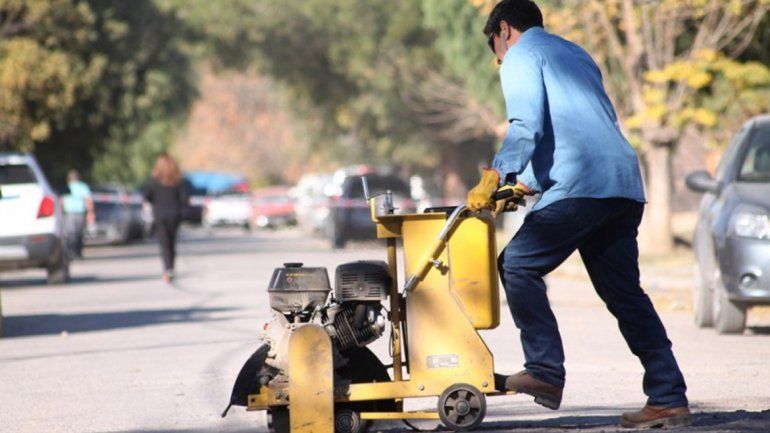 La semana pasada empezó un plan de bacheo en la ciudad.