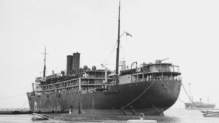 El SS Tilawa fue hundido en 1942 por la flota japonesa. El SS Tilawa fue hundido en 1942 por la flota japonesa.