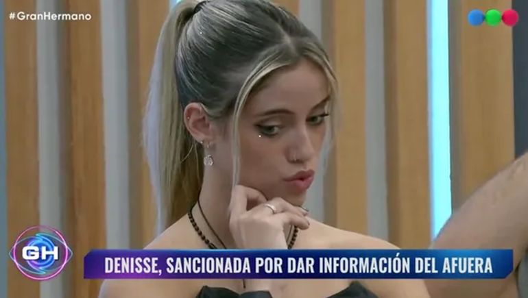 Gran Hermano inflexible: Dura sanción a Denisse por hablar del afuera