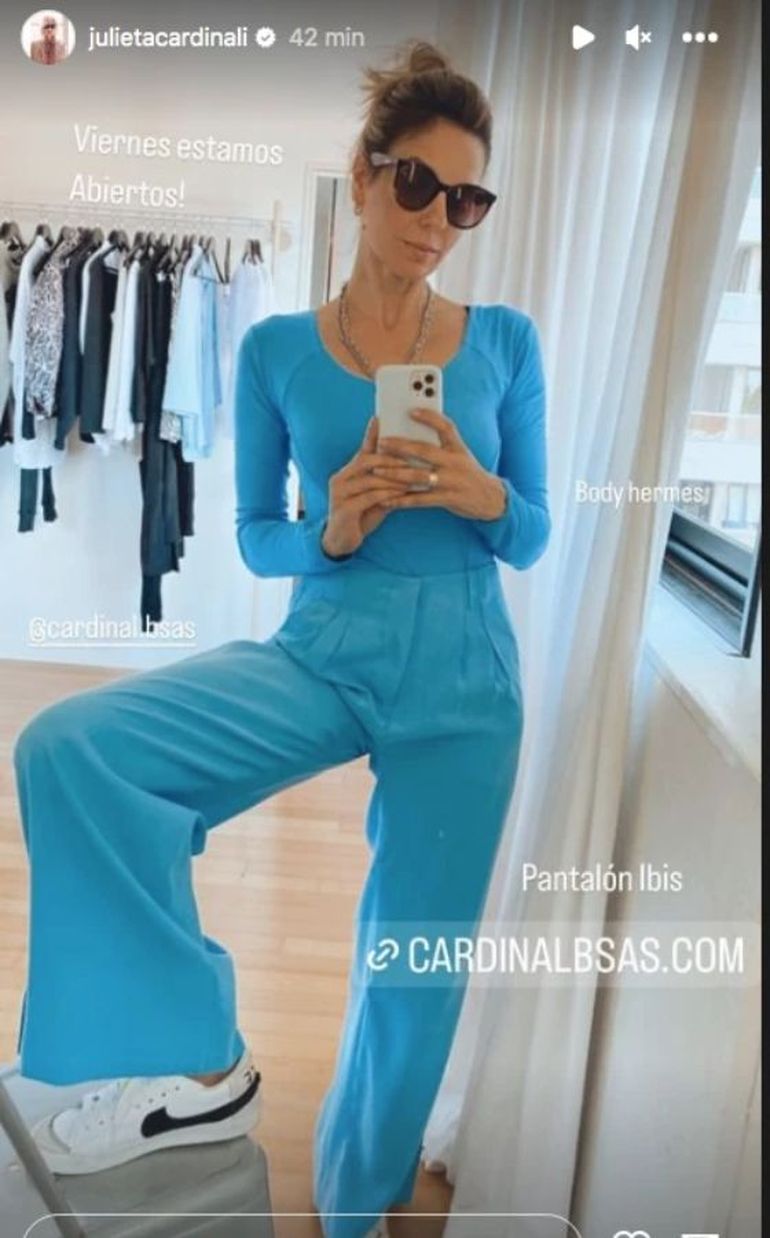 Julieta Cardinali marca tendencia con el nuevo tono Tranquil Blue.