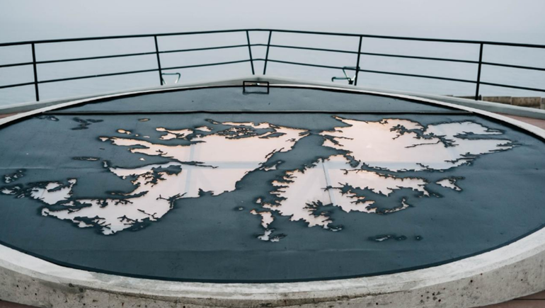 Un memorial imponente y único en el país por la causa de Islas Malvinas.