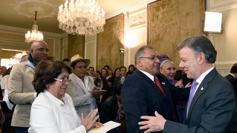 El colombiano les dedicó el premio a las víctimas del conflicto armado.