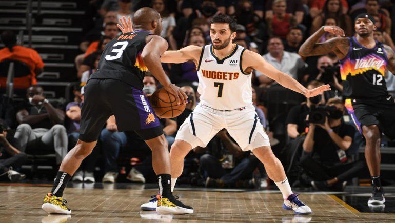 Los Nuggets de Campazzo sufrieron una paliza ante los Suns