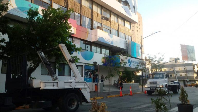 La Cámara de Contenedores se manifiesta frente a la Municipalidad