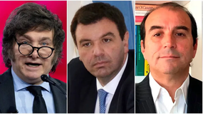 Javier Milei, Ariel Lijo y Manuel José García Mansilla.