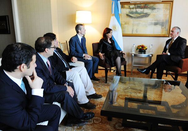 Cristina se reunió con CEO de Exxon por Vaca Muerta