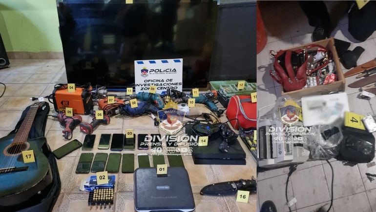 Robos en Villa Ceferino: seis allanamientos y diez demorados