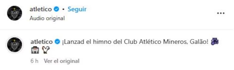 Los tuits de Atlético Mineiro contra River Los tuits de Atlético Mineiro contra River