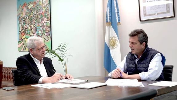 Gabriel Rubinstein y Sergio Massa. Ambos evaluarán su situación.