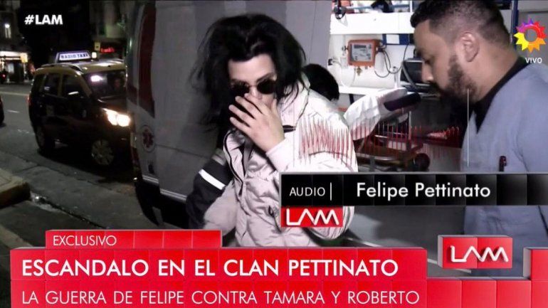 Felipe Pettinato denunció que está internado contra su voluntad: Mi padres y Tamara me traicionaron