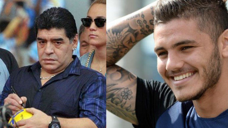 Maradona tildó a Icardi de traidor y el jugador del Inter le respondió