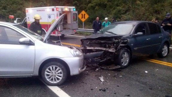 Dos heridos tras un choque en la Ruta de los 7 Lagos