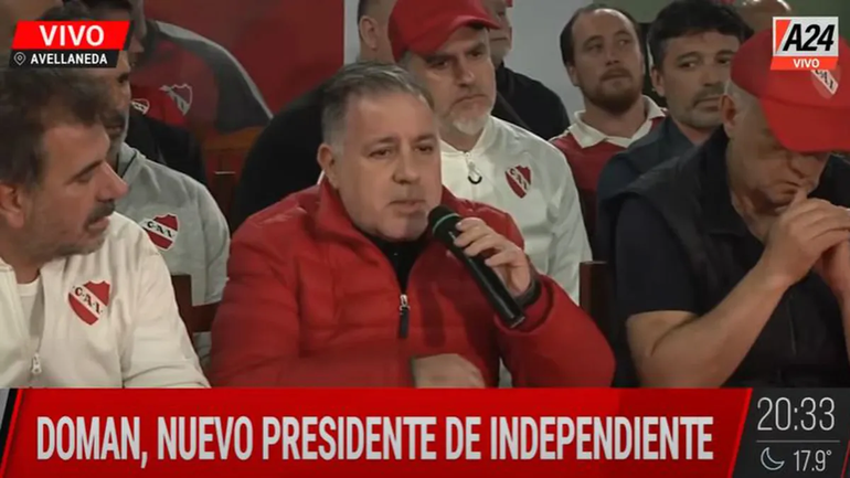 Doman arrasó en las elecciones de Independiente y chau Moyano