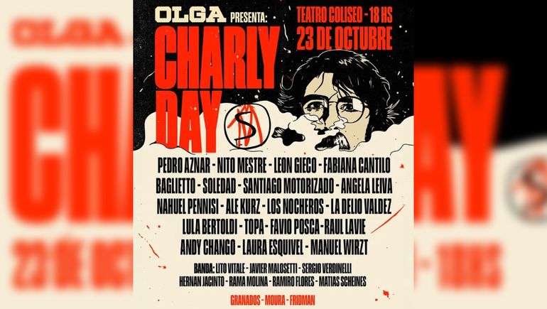 Charly Day en OLGA, en vivo: se festeja el cumpleaños de Charly García con músicos invitados