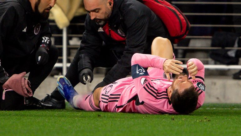 Lionel Messi terminó dolorido el último partido con Inter Miami.