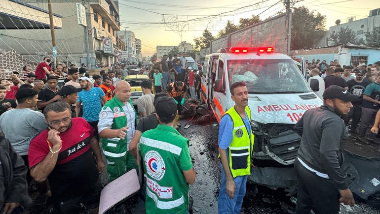 Israel bombardeó una ambulancia en la Franja de Gaza