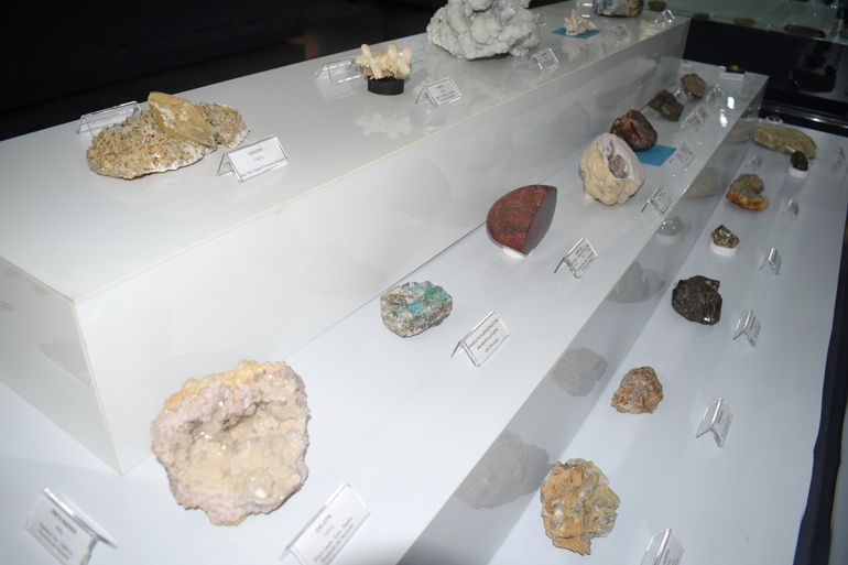 La colección de minerales del Museo Olsacher.