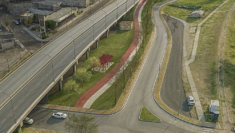Así quedará el puente elevado desde la calle Obrero Argentino hasta la zona de los puentes.
