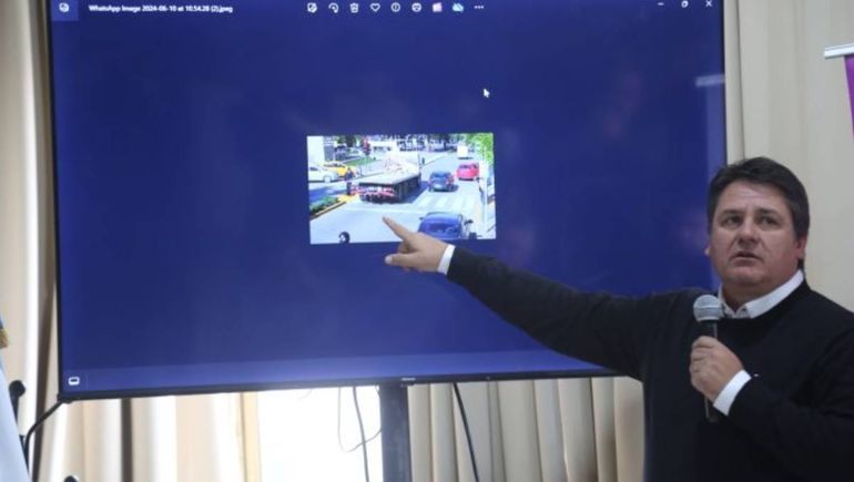 El intendente Mariano Gaido en la presentación de este lunes. El intendente Mariano Gaido en la presentación de este lunes.