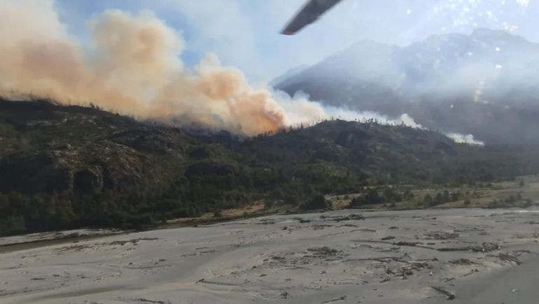 Chubut: el reciente incendio forestal en El Turbio