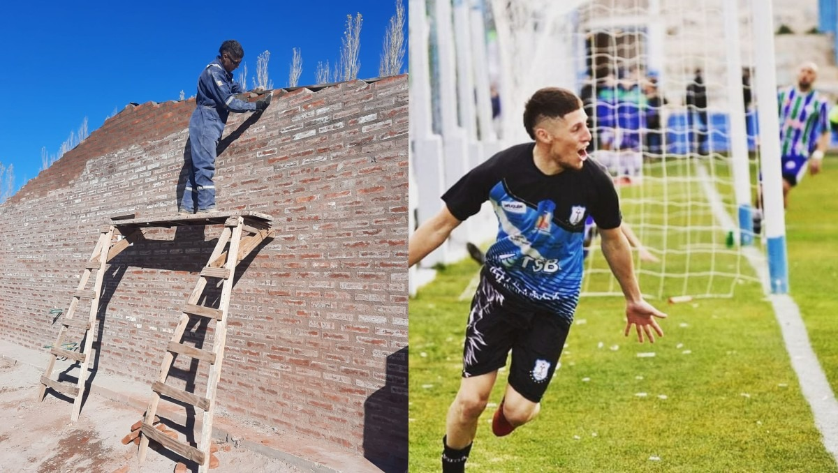 Les pinta la cara: goleador y albañíl