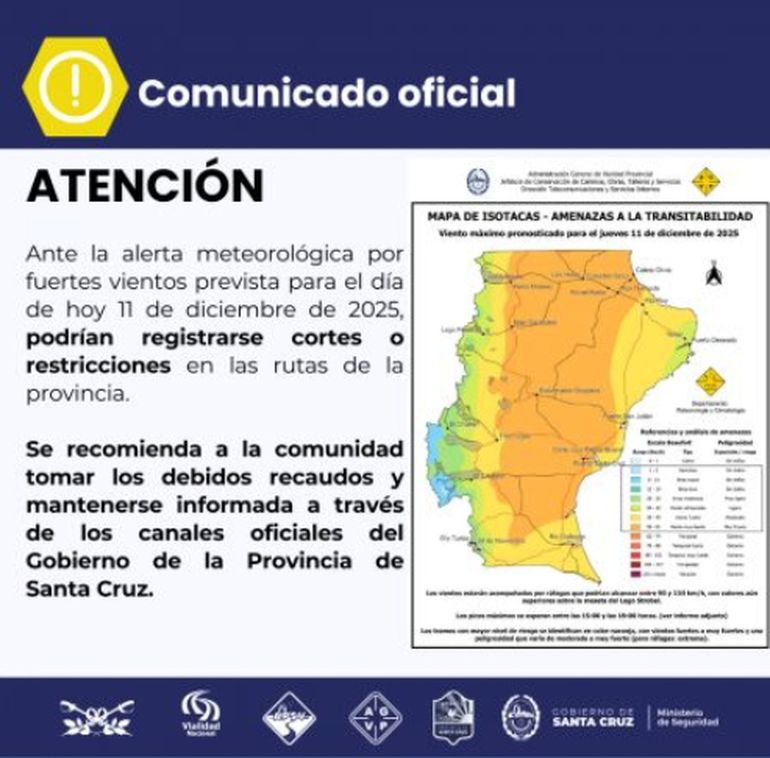 El comunicado oficial de la Agencia Provincial de Seguridad Vial. El comunicado oficial de la Agencia Provincial de Seguridad Vial. 