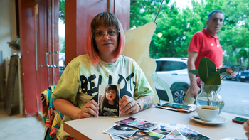 Tatiana Baleri, con una foto de su hija fallecida, Valentina. Tatiana Baleri, con una foto de su hija fallecida, Valentina.