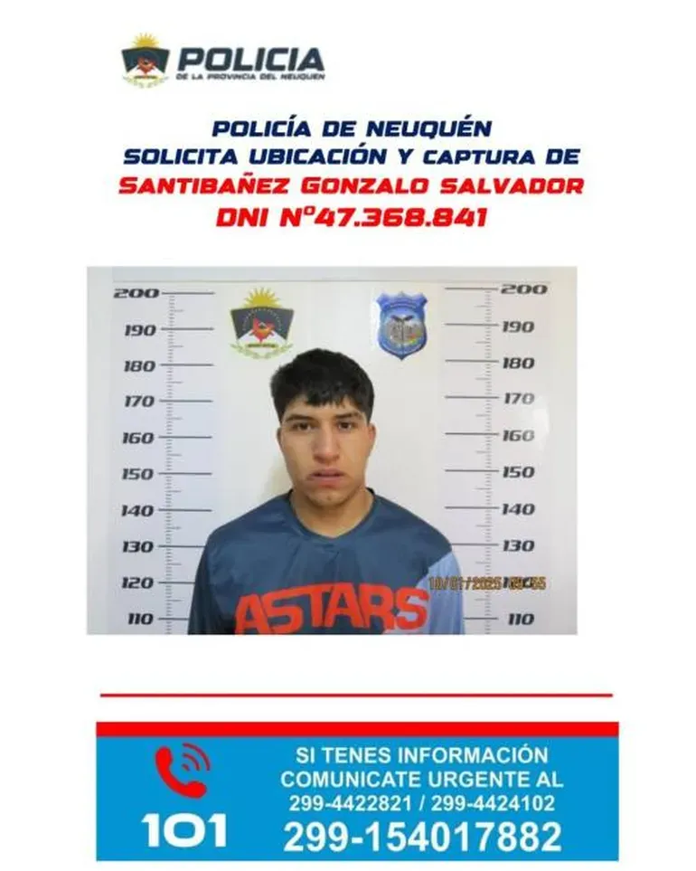 La búsqueda difundida por la Policía en diciembre del 2025. La búsqueda difundida por la Policía en diciembre del 2025.